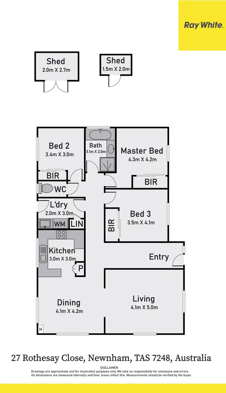 Floorplan of Homely house listing, 27 Rothesay Close, Newnham TAS 7248