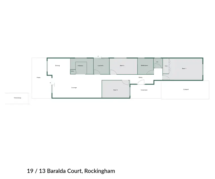 Floorplan of Homely house listing, 19/13 Baralda Court, Rockingham WA 6168