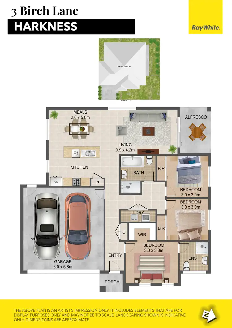 Floorplan of Homely house listing, 3 Birch Lane, Harkness VIC 3337