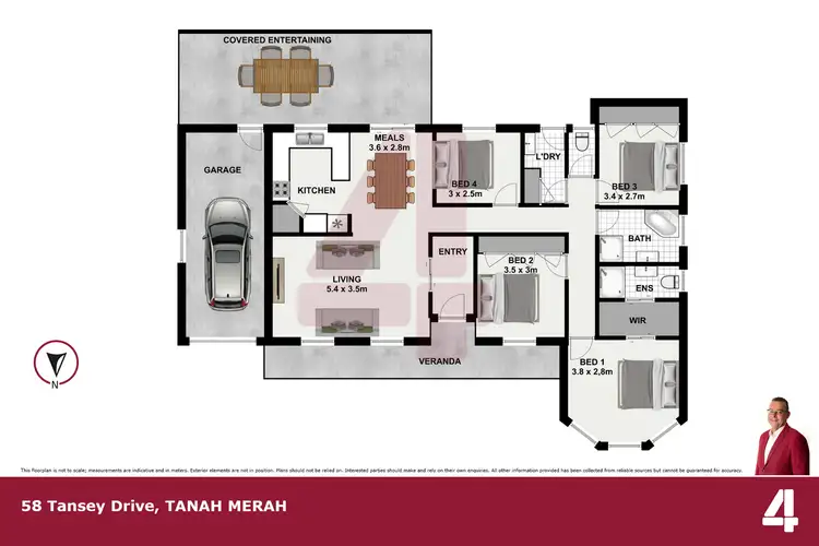 Floorplan of Homely house listing, 58 Tansey Drive, Tanah Merah QLD 4128