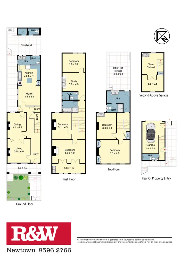 Floorplan of Homely house listing, 358 MOORE PARK ROAD, Paddington NSW 2021