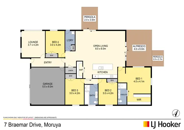 Floorplan of Homely house listing, 7 Braemar Drive, Moruya NSW 2537