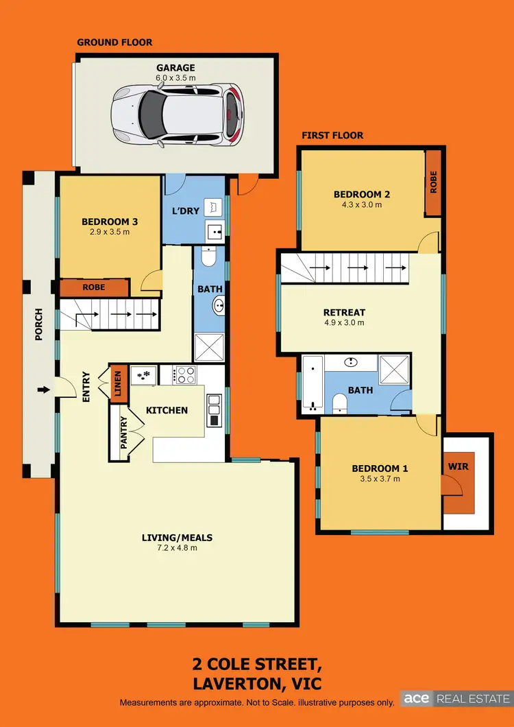 Floorplan of Homely townhouse listing, 2 Cole Street, Laverton VIC 3028