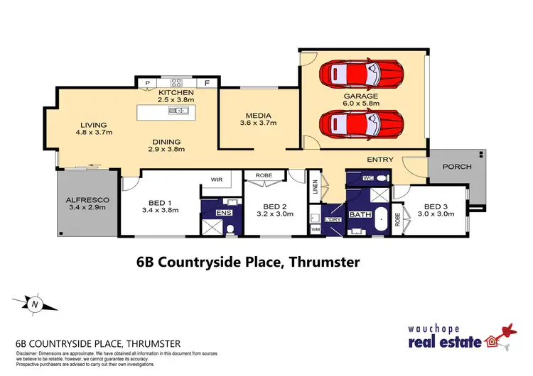 Floorplan of Homely house listing, 6B Countryside Place, Thrumster NSW 2444