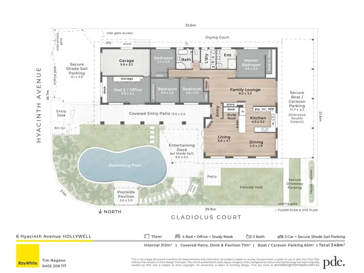 Floorplan of Homely house listing, 6 Hyacinth Avenue, Hollywell QLD 4216