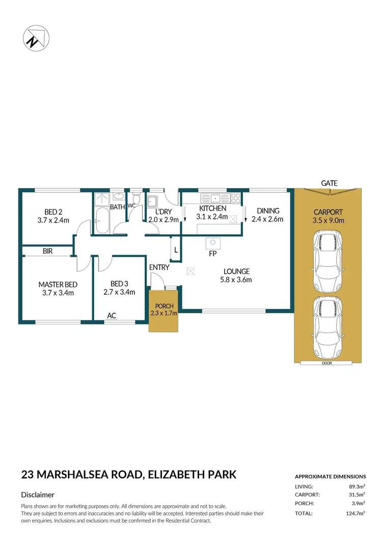 Floorplan of Homely house listing, 23 Marshalsea Road, Elizabeth Park SA 5113