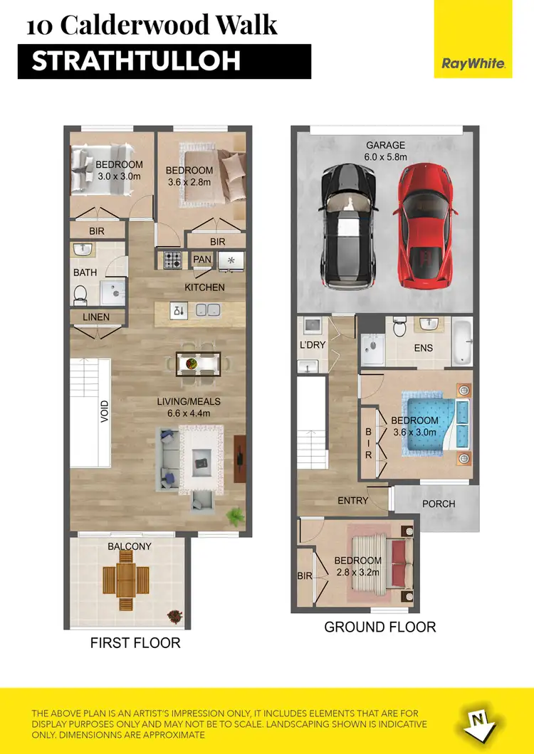 Floorplan of Homely house listing, 10 Calderwood Walk, Strathtulloh VIC 3338