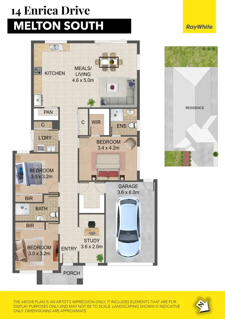 Floorplan of Homely house listing, 14 Enrica Drive, Melton South VIC 3338