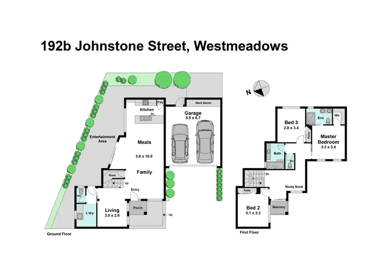 Floorplan of Homely house listing, 192B Johnstone Street, Westmeadows VIC 3049