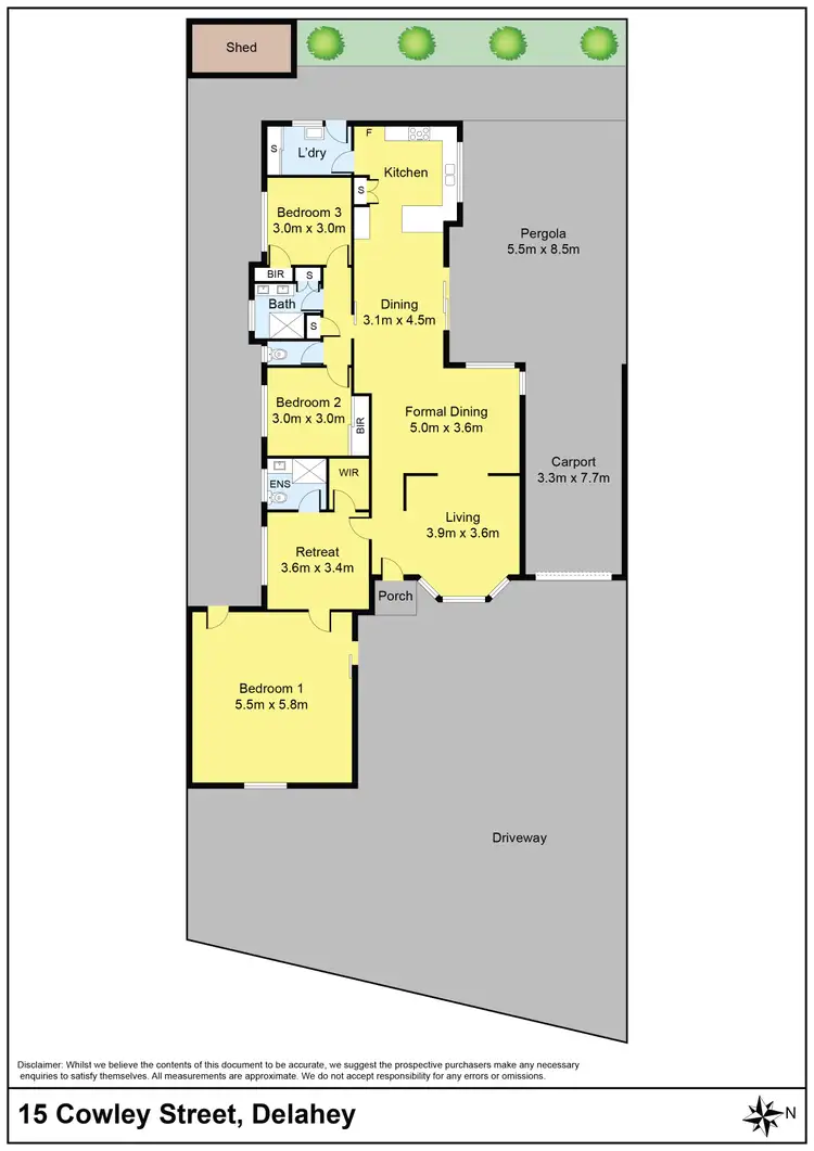 Floorplan of Homely house listing, 15 Cowley Street, Delahey VIC 3037