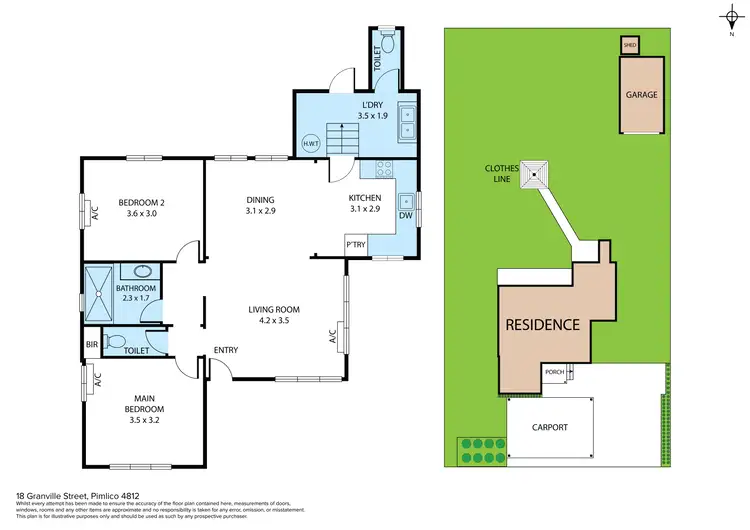 Floorplan of Homely house listing, 18 Granville Street, Pimlico QLD 4812