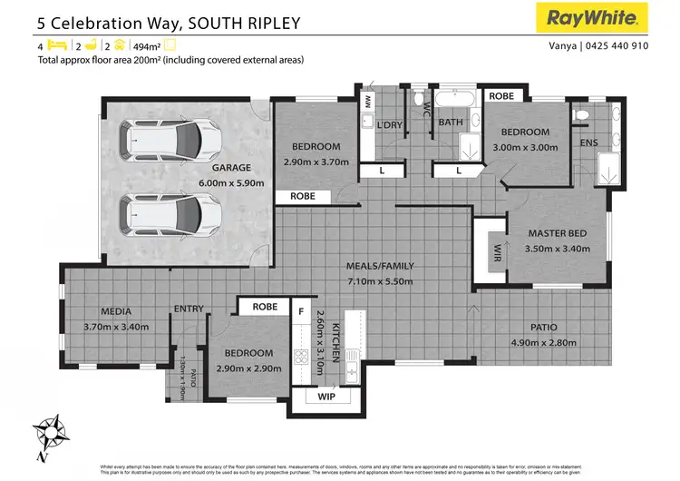 Floorplan of Homely house listing, 5 Celebration Way, South Ripley QLD 4306