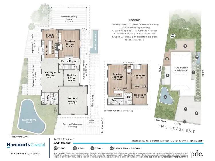 Floorplan of Homely house listing, 34 The Crescent, Ashmore QLD 4214