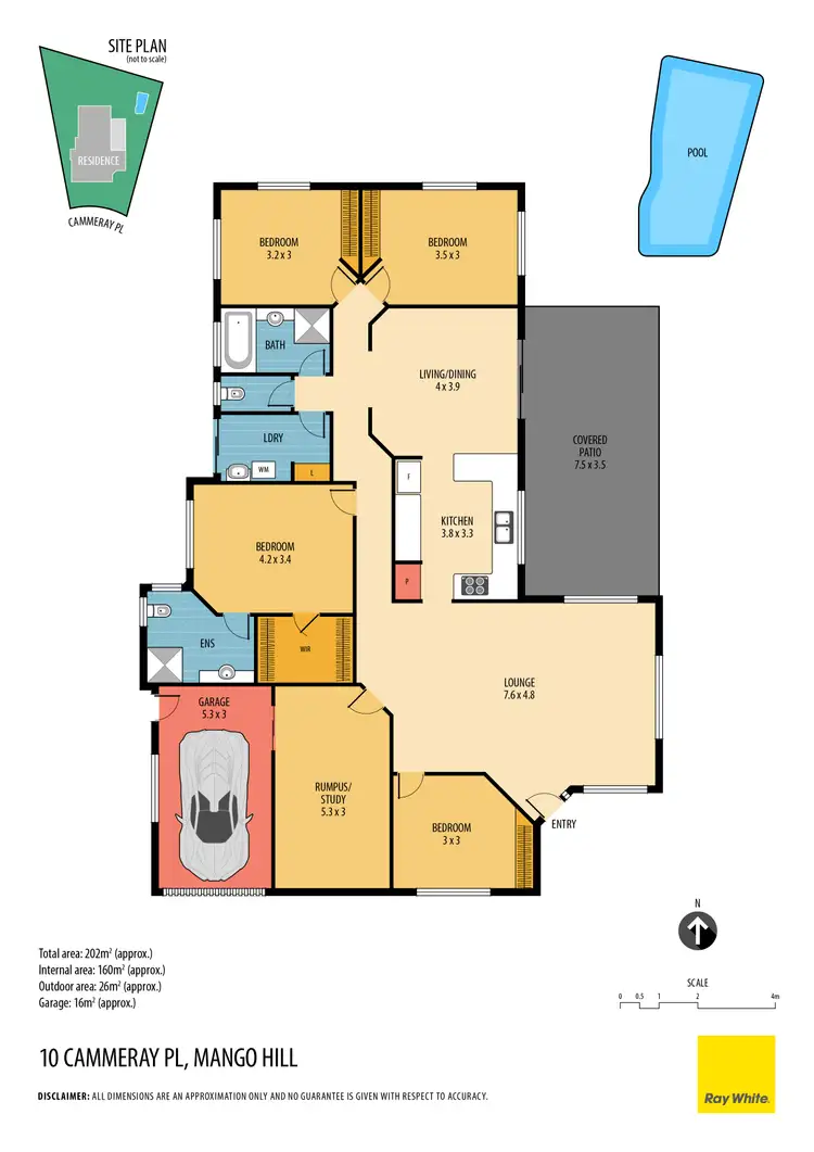 Floorplan of Homely house listing, 10 Cammeray Place, Mango Hill QLD 4509