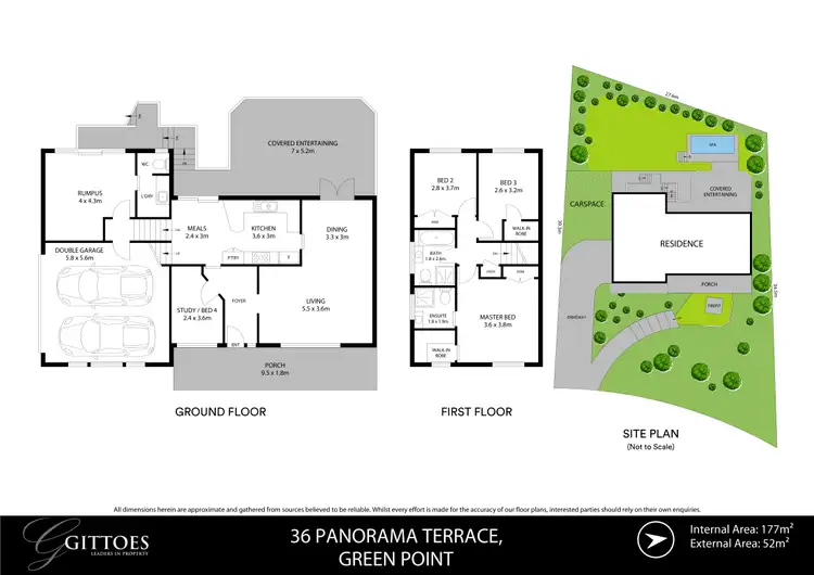 Floorplan of Homely house listing, 36 Panorama Terrace, Green Point NSW 2251