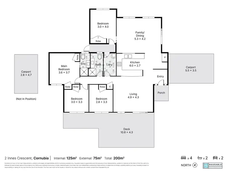 Floorplan of Homely house listing, 2 Innes Crescent, Cornubia QLD 4130