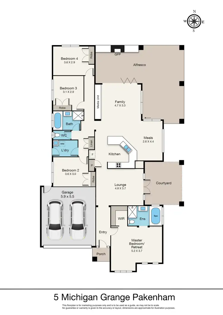 Floorplan of Homely house listing, 5 Michigan Grange, Pakenham VIC 3810