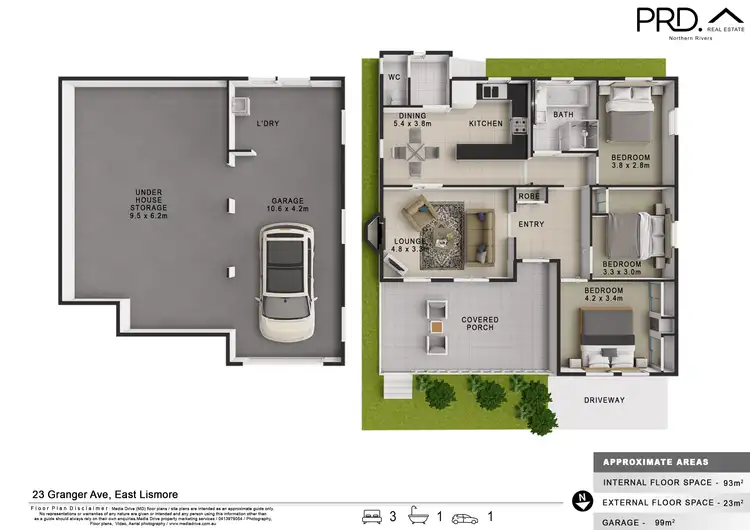 Floorplan of Homely house listing, 23 Granger Avenue, East Lismore NSW 2480