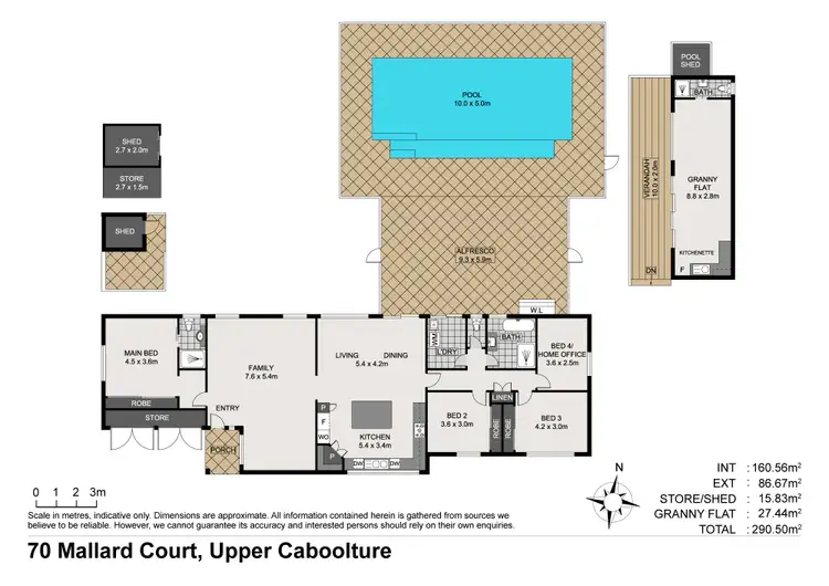 Floorplan of Homely house listing, 70 Mallard Court, Upper Caboolture QLD 4510