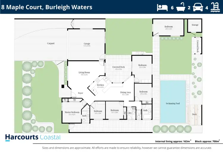 Floorplan of Homely house listing, 8 Maple Court, Burleigh Waters QLD 4220