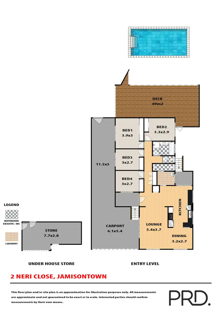 Floorplan of Homely house listing, 2 Neri Place, Jamisontown NSW 2750