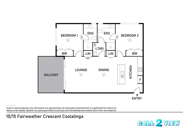 Floorplan of Homely apartment listing, 10/15 Fairweather Crescent, Coolalinga NT 839