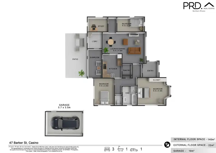 Floorplan of Homely house listing, 47 Barker Street, Casino NSW 2470
