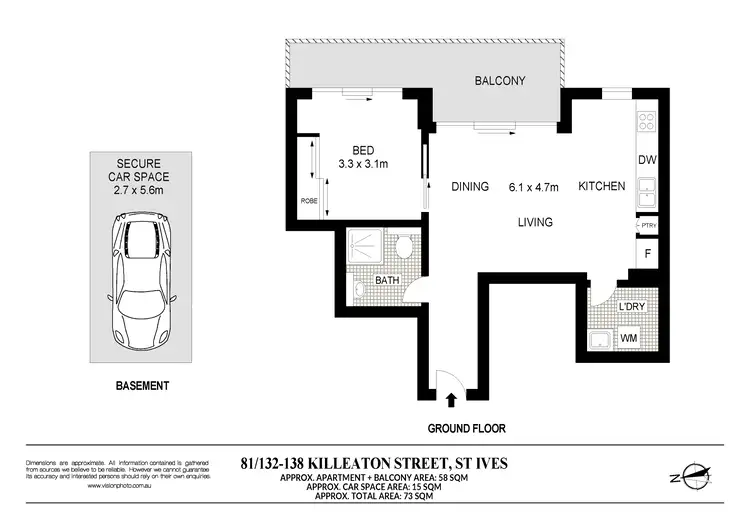 Floorplan of Homely apartment listing, 81/132-138 Killeaton Street, St Ives NSW 2075