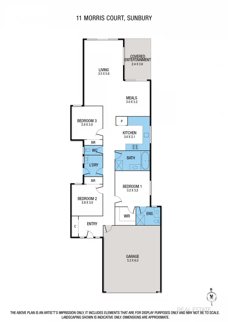 Floorplan of Homely house listing, 11 Morris Court, Sunbury VIC 3429