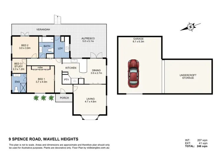 Floorplan of Homely house listing, 9 Spence Road, Wavell Heights QLD 4012