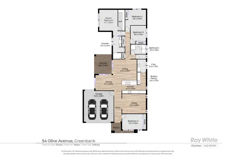 Floorplan of Homely house listing, 54 Olive Avenue, Greenbank QLD 4124