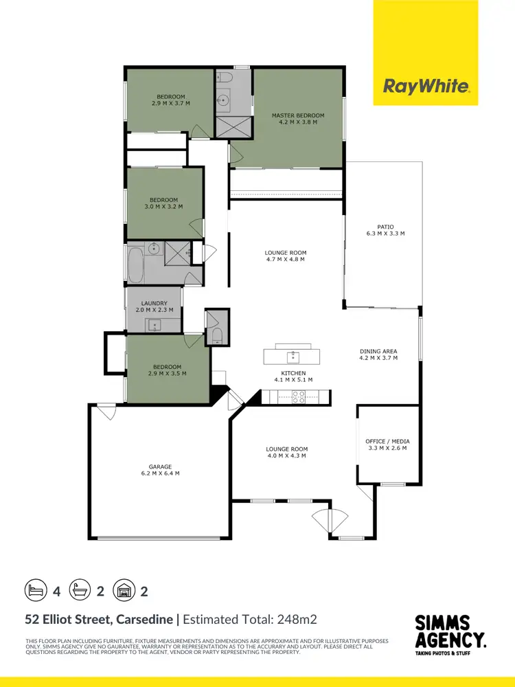 Floorplan of Homely house listing, 52 Elliot Street, Carseldine QLD 4034