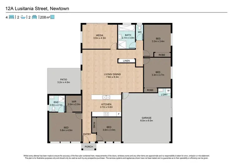 Floorplan of Homely house listing, 12A Lusitania Street, Newtown QLD 4305