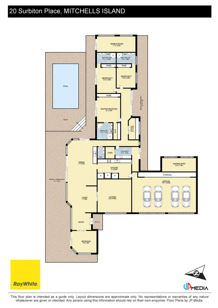 Floorplan of Homely rural property listing, 20 Surbiton Place, Mitchells Island NSW 2430