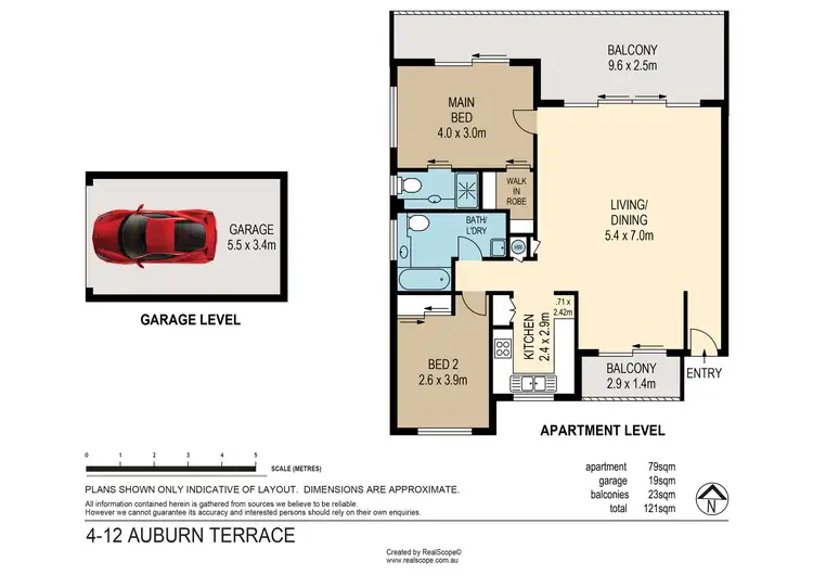 Floorplan of Homely unit listing, 4/12 Auburn Terrace, Indooroopilly QLD 4068