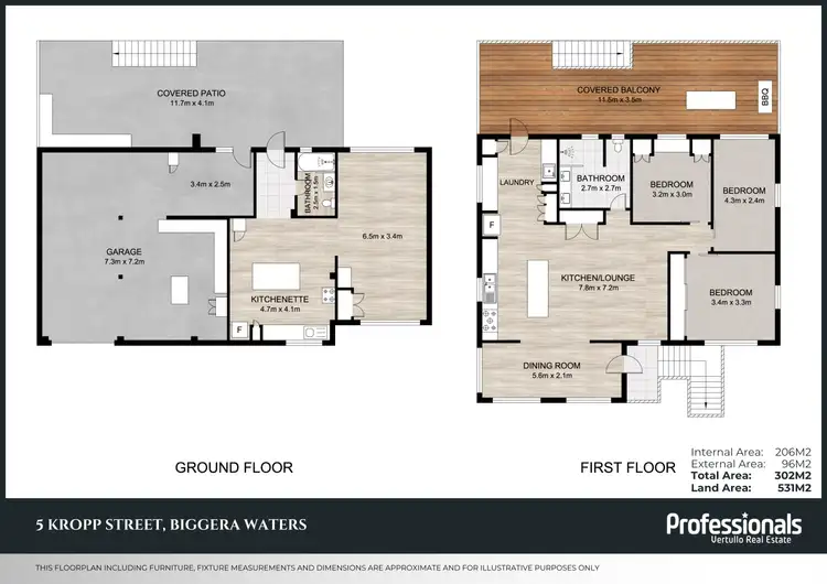 Floorplan of Homely house listing, 5 Kropp Street, Biggera Waters QLD 4216