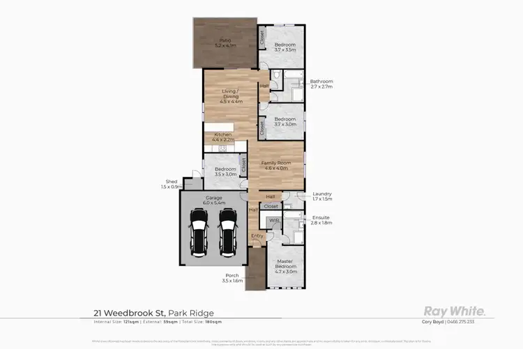 Floorplan of Homely house listing, 21 Weedbrook Street, Park Ridge QLD 4125