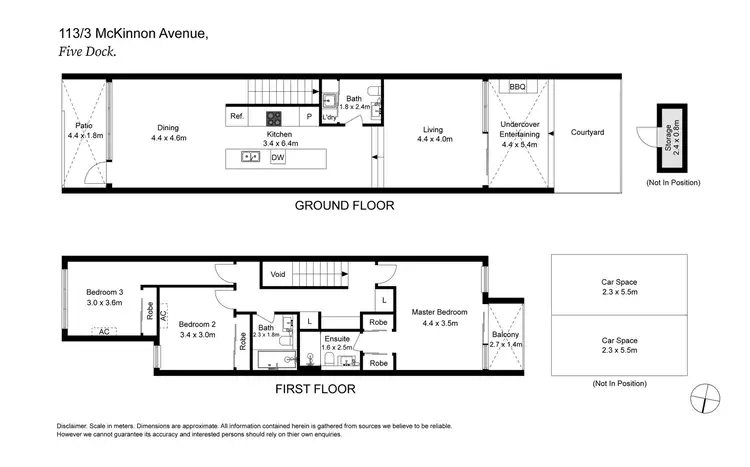 Floorplan of Homely townhouse listing, 113/3 McKinnon Avenue, Five Dock NSW 2046