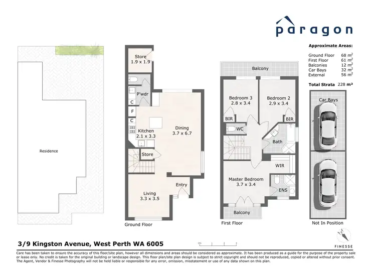 Floorplan of Homely house listing, 3/9 Kingston Avenue, West Perth WA 6005