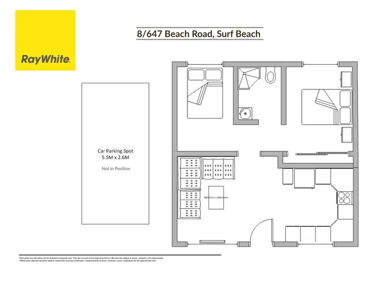 Floorplan of Homely unit listing, 8/647 Beach Road, Surf Beach NSW 2536