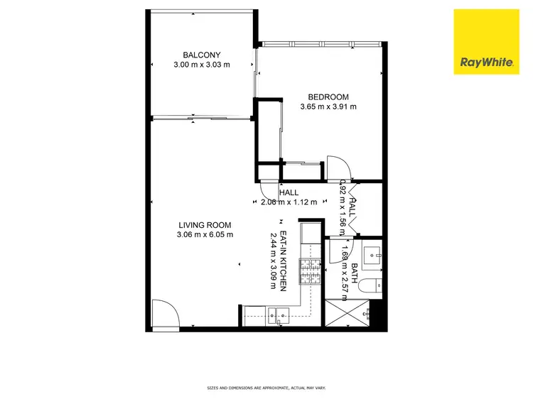 Floorplan of Homely apartment listing, 1004/218 Vulture Street, South Brisbane QLD 4101