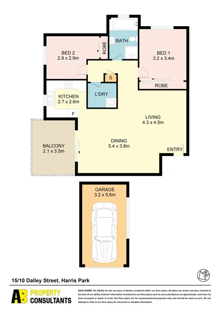 Floorplan of Homely unit listing, 15/10-12 Dalley Street, Harris Park NSW 2150