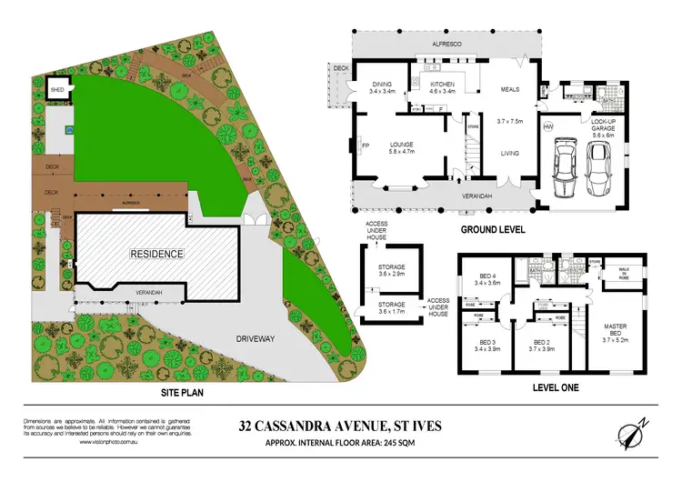 Floorplan of Homely house listing, 32 Cassandra Avenue, St Ives NSW 2075