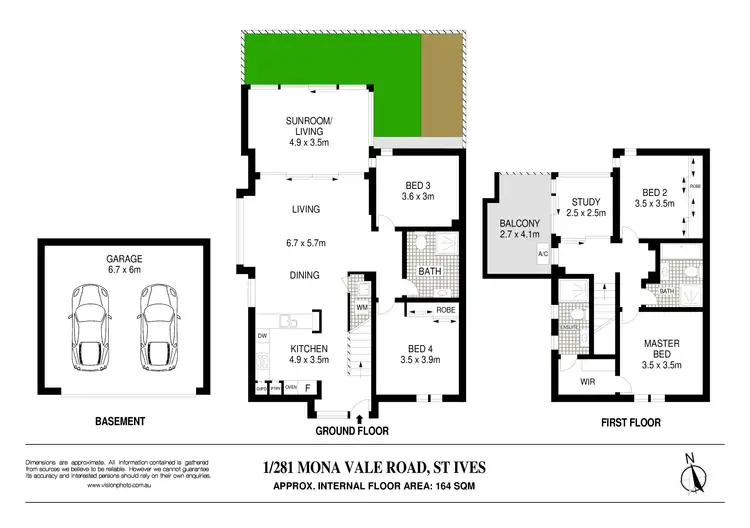 Floorplan of Homely townhouse listing, 1/281 Mona Vale Road, St Ives NSW 2075