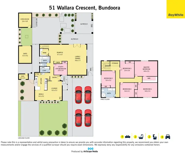 Floorplan of Homely house listing, 51 Wallara Crescent, Bundoora VIC 3083