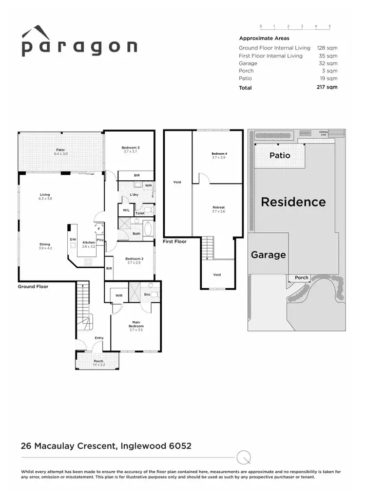 Floorplan of Homely house listing, 26 Macaulay Crescent, Inglewood WA 6052