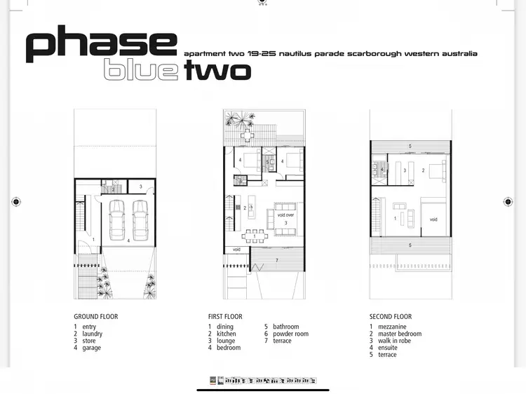 Floorplan of Homely townhouse listing, 19B Nautilus Crescent, Scarborough WA 6019