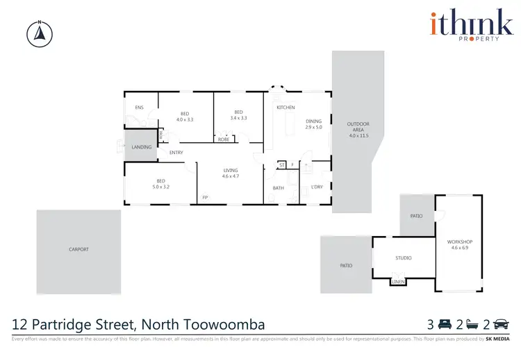 Floorplan of Homely house listing, 12 Partridge Street, North Toowoomba QLD 4350