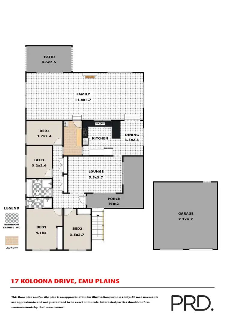 Floorplan of Homely house listing, 17 Koloona Drive, Emu Plains NSW 2750