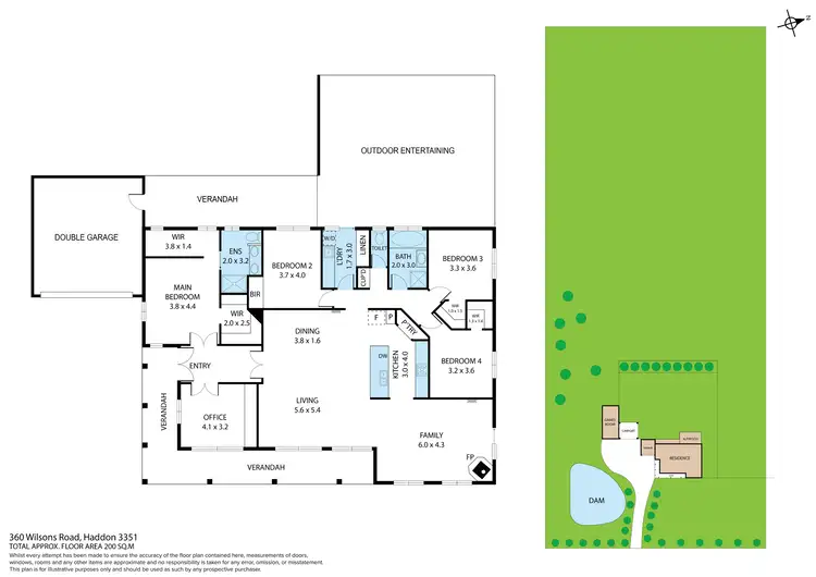 Floorplan of Homely house listing, 360 Wilsons Road, Haddon VIC 3351